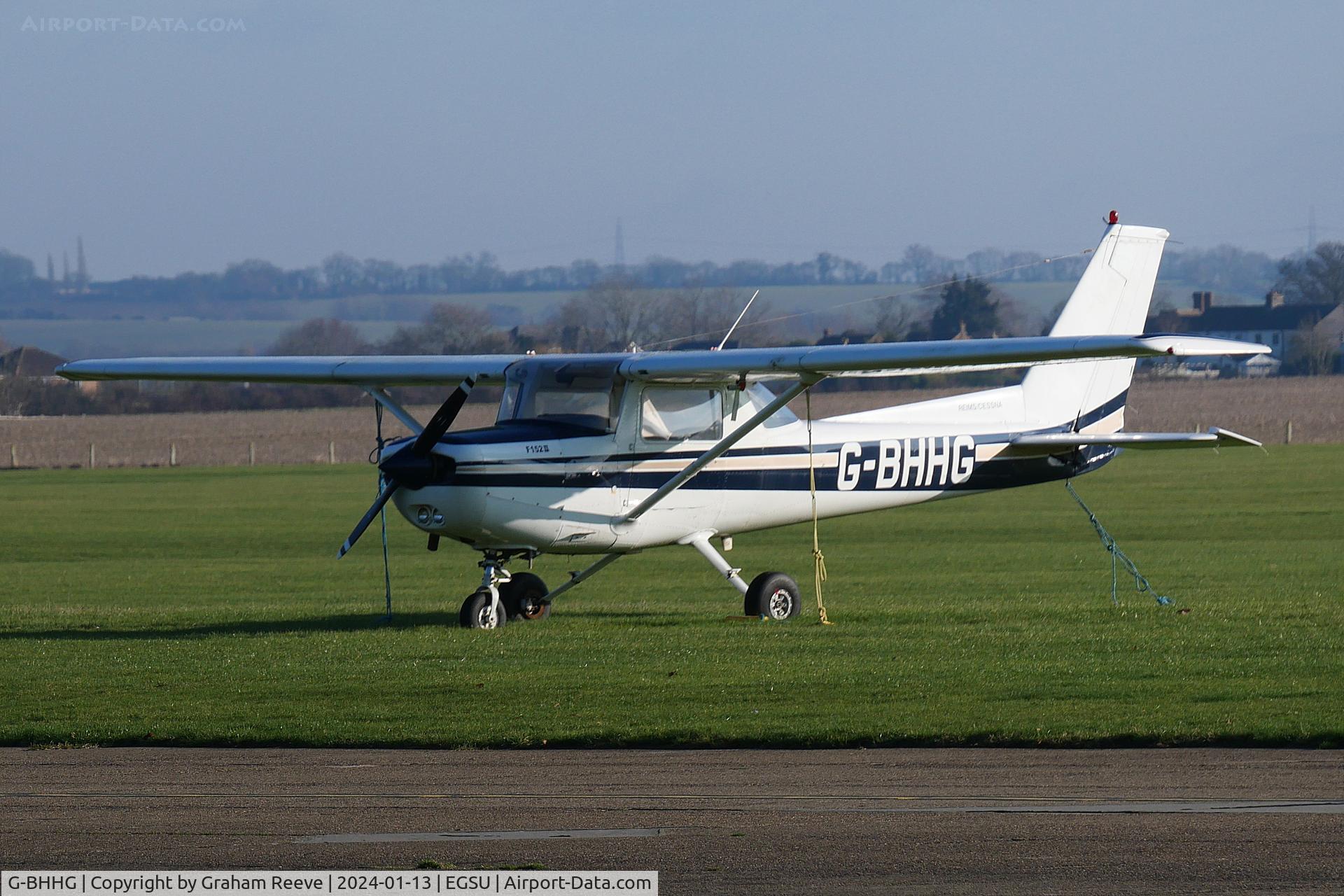 G-BHHG, 1980 Reims F152 C/N 1725, Parked at Duxford.