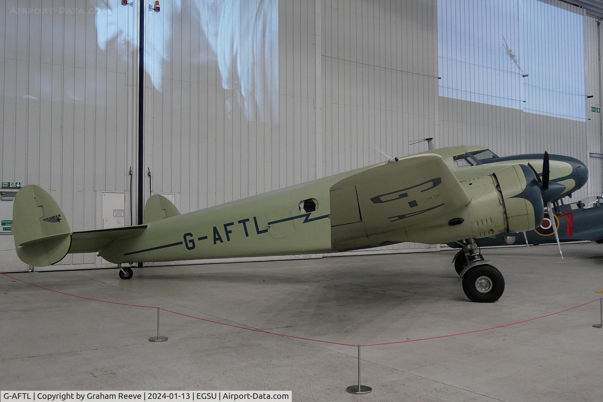 G-AFTL, 1936 Lockheed 12A Electra Junior C/N 1203, On display at Duxford.