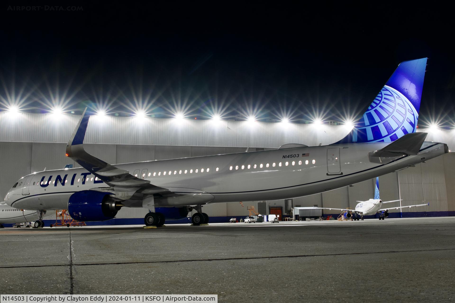 N14503, 2023 Airbus A321-27NX NEO C/N 11599, SFO 2023.