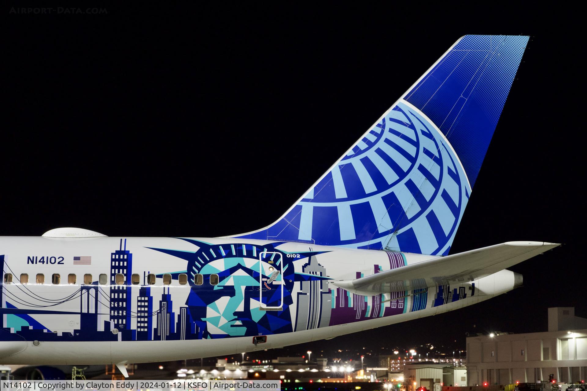 N14102, 1994 Boeing 757-224 C/N 27292, SFO 2024.