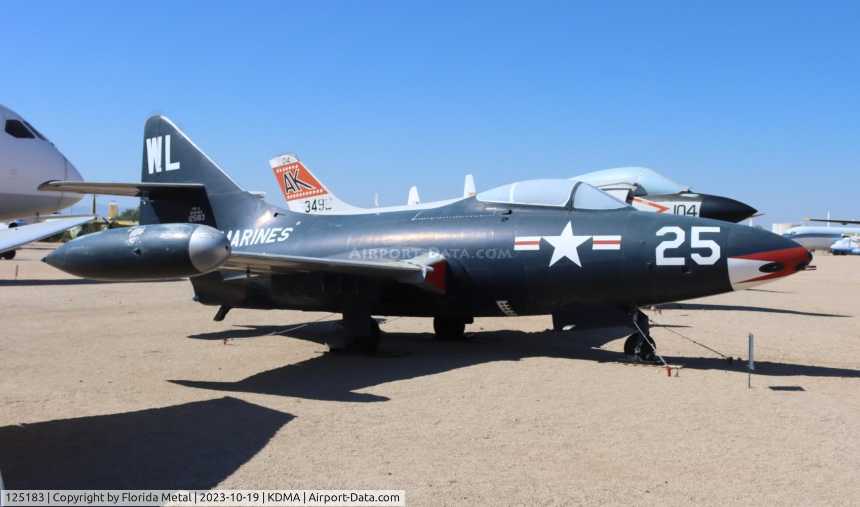 125183, Grumman F9F-5 Panther C/N Not found 125183, F9F-5 zx