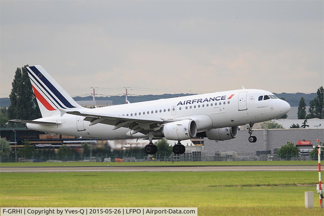 F-GRHI, 2000 Airbus A319-111 C/N 1169, Airbus A319-111, Landing rwy 06, Paris Orly Airport (LFPO-ORY)