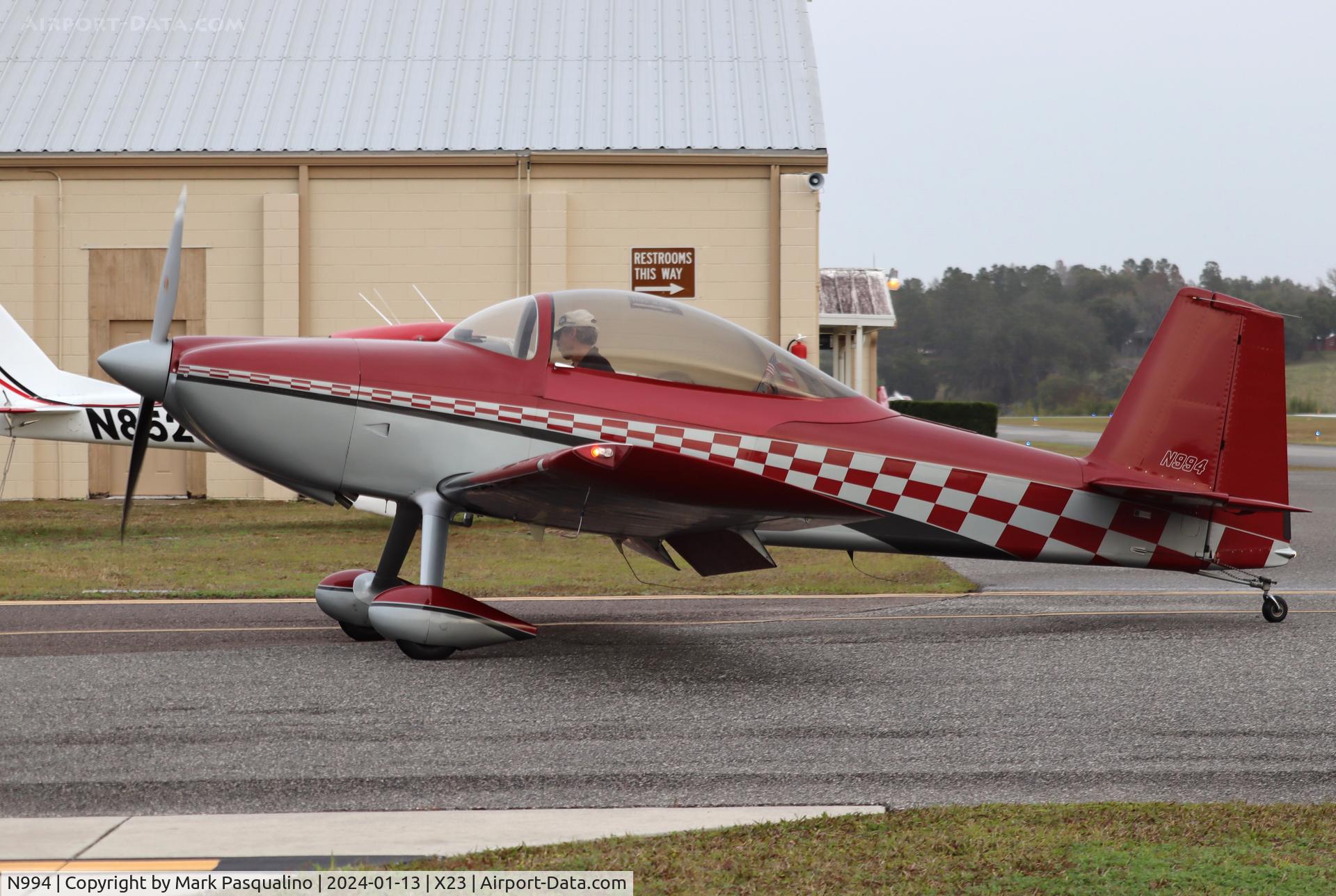 N994, 2008 Vans RV-8 C/N 81546, Vans RV-8