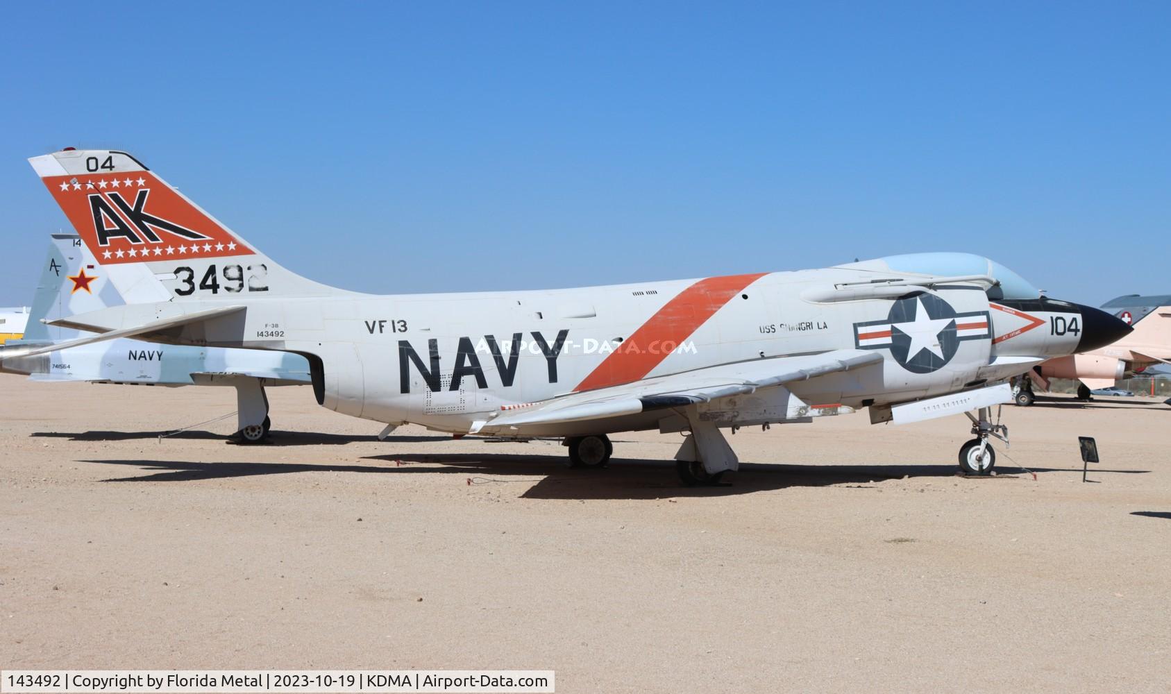 143492, 1956 McDonnell F3H-2 Demon C/N 370, F3H Demon zx