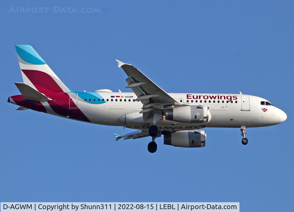 D-AGWM, 2009 Airbus A319-132 C/N 3839, Landing rwy 06L