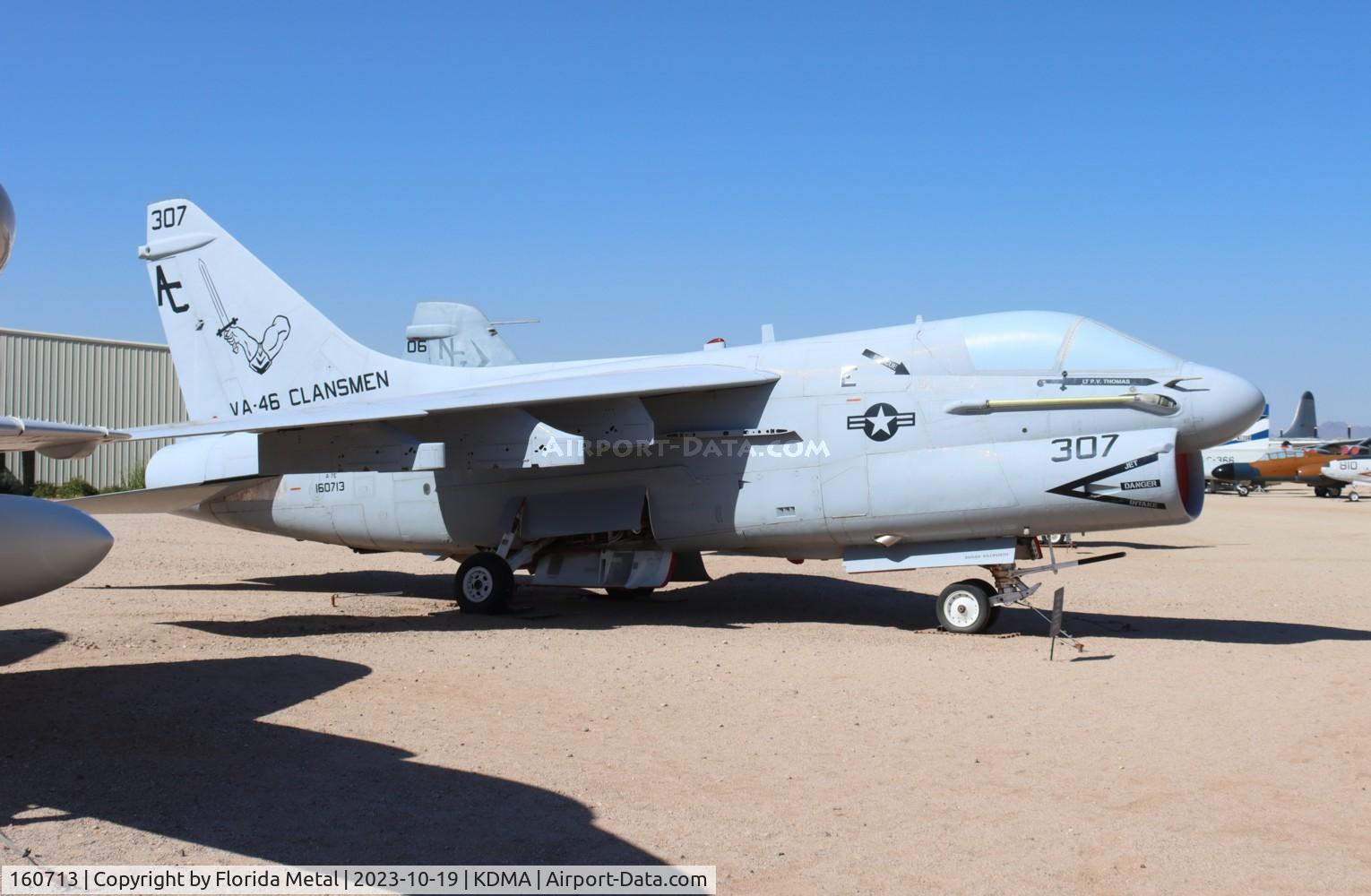 160713, LTV A-7E Corsair II C/N E-546, A-7 zx