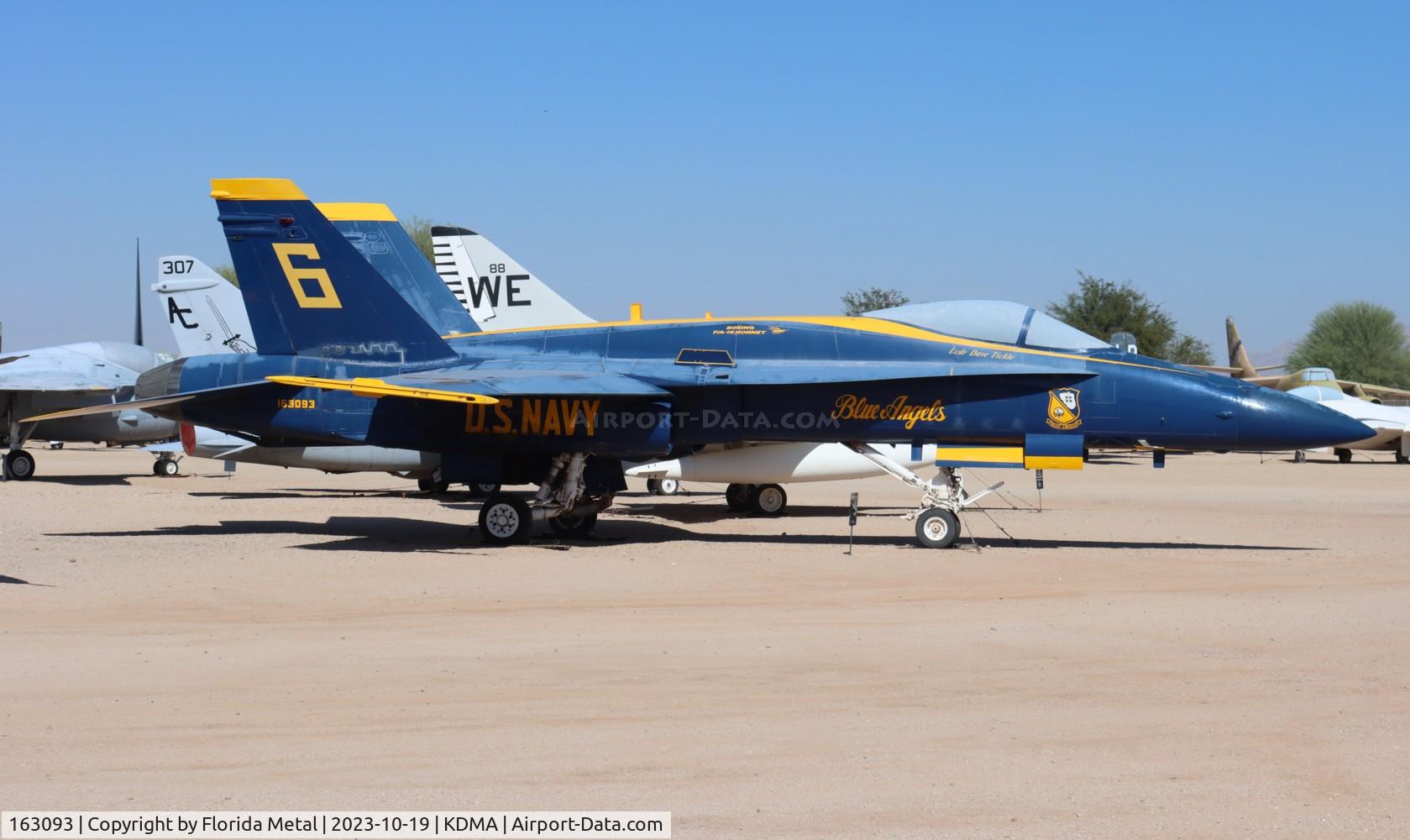 163093, McDonnell Douglas F/A-18A Hornet C/N 0475/A391, Blue Angels F-18 zx