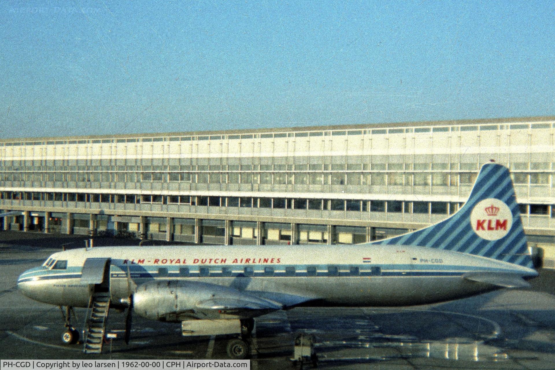 PH-CGD, 1953 Convair CV-640 C/N 104, Copenhagen 1962