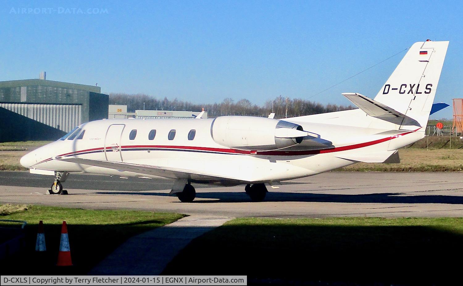 D-CXLS, 2009 Cessna 560XL Citation XLS+ C/N 560-6027, At East Midlands Airport