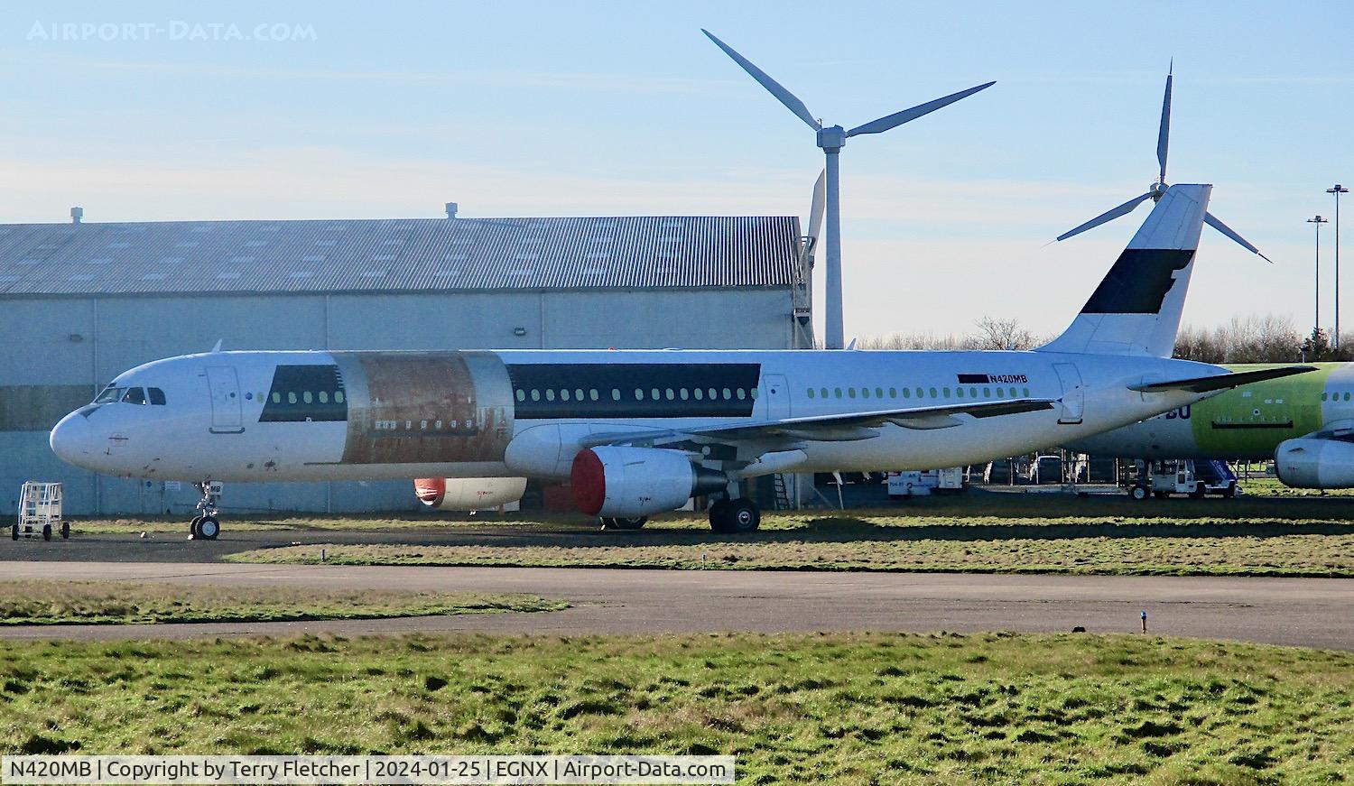 N420MB, 1999 Airbus A321-211 C/N 0961, At East Midlands