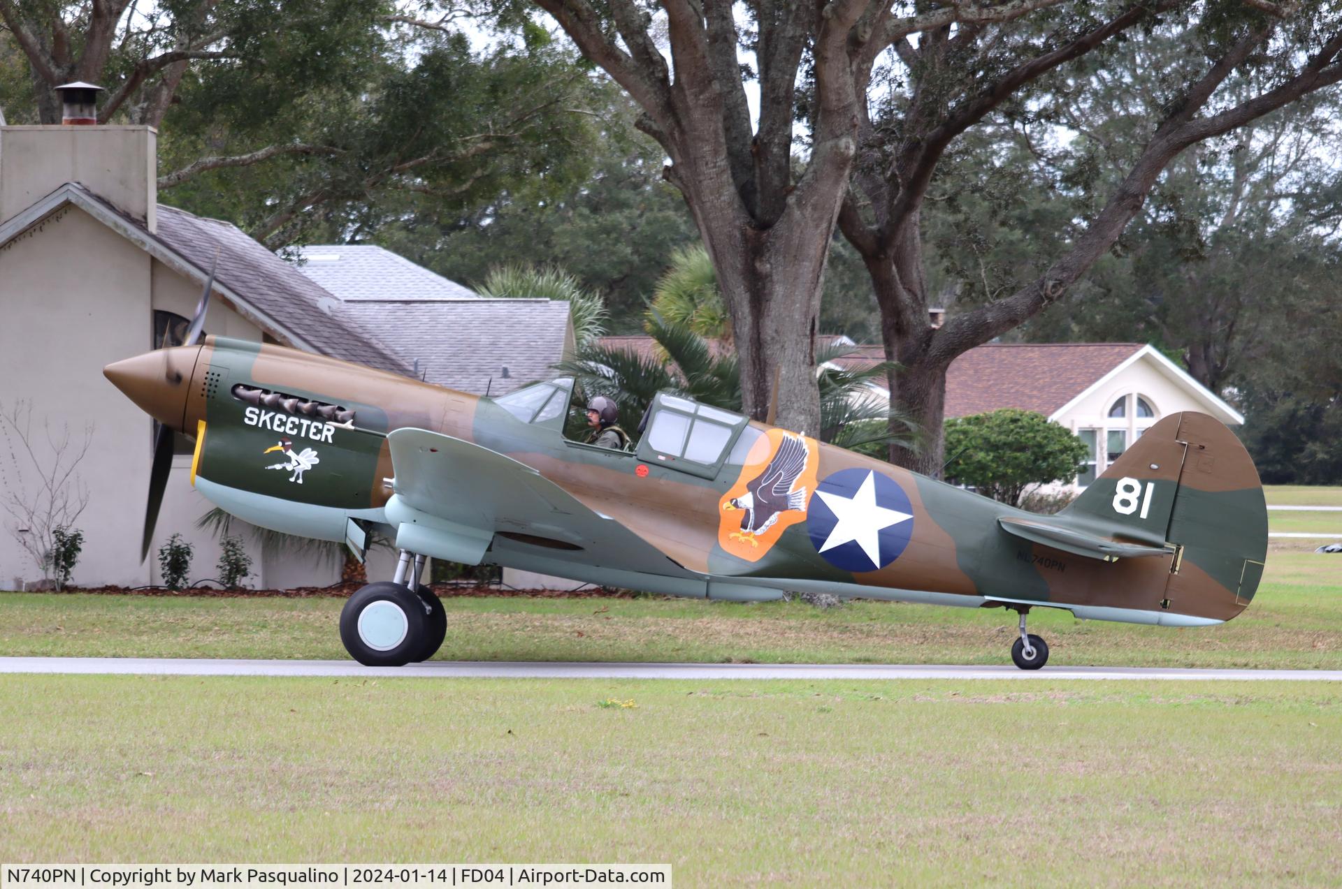 N740PN, 1943 Curtiss P-40N-1-CU C/N AC42-104827, Curtiss P-40N-1-CU