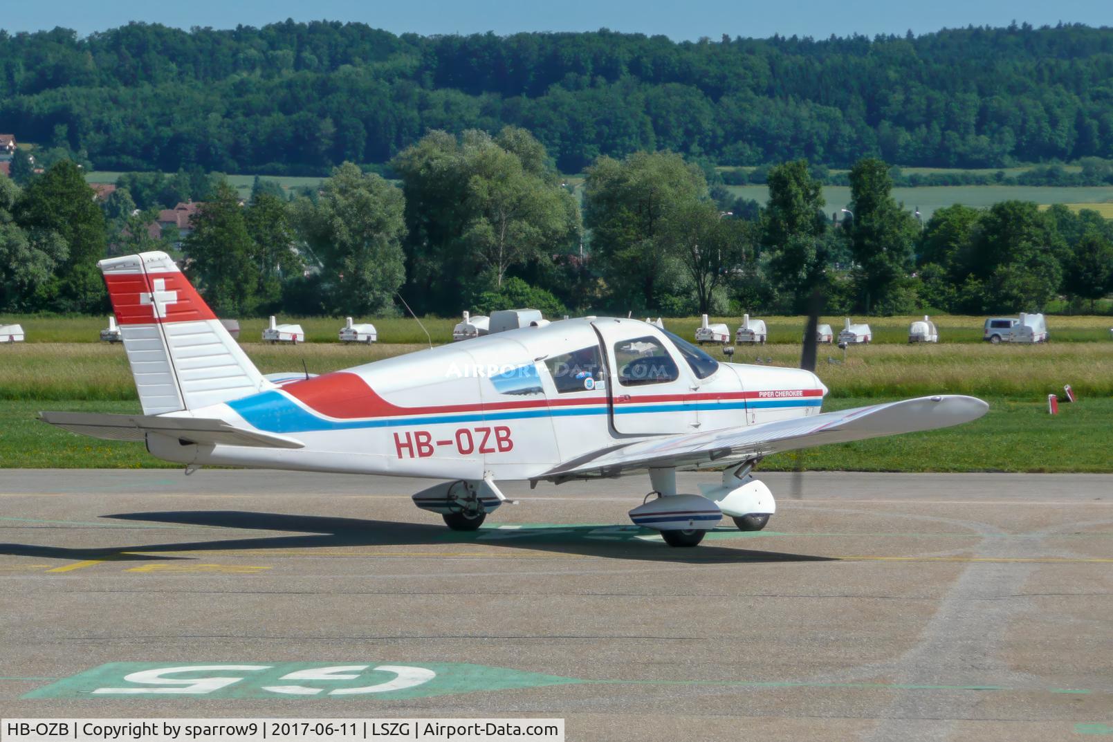 HB-OZB, 1968 Piper PA-28-140 C/N 28-24135, At Grenchen