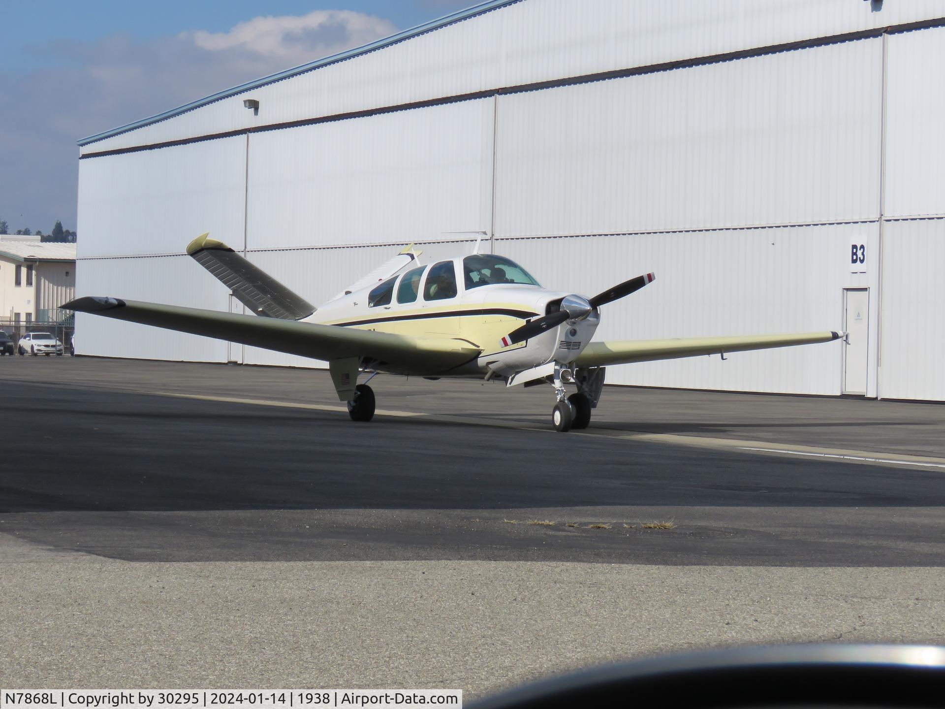 N7868L, 1966 Beech V35 Bonanza C/N D-8292, Getting ready to start up