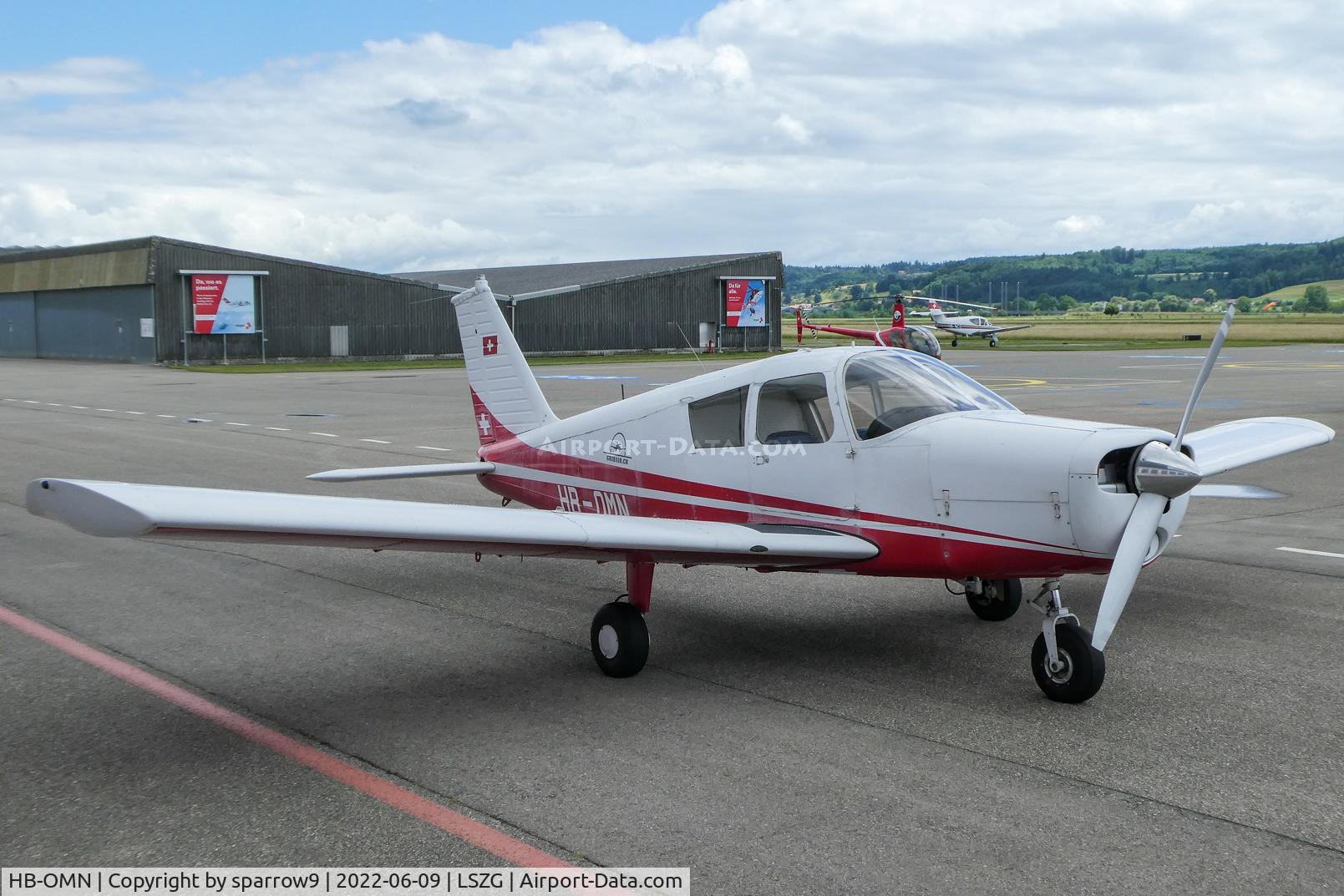 HB-OMN, 1972 Piper PA-28-140E Cherokee C/N 28-7225118, At Grenchen