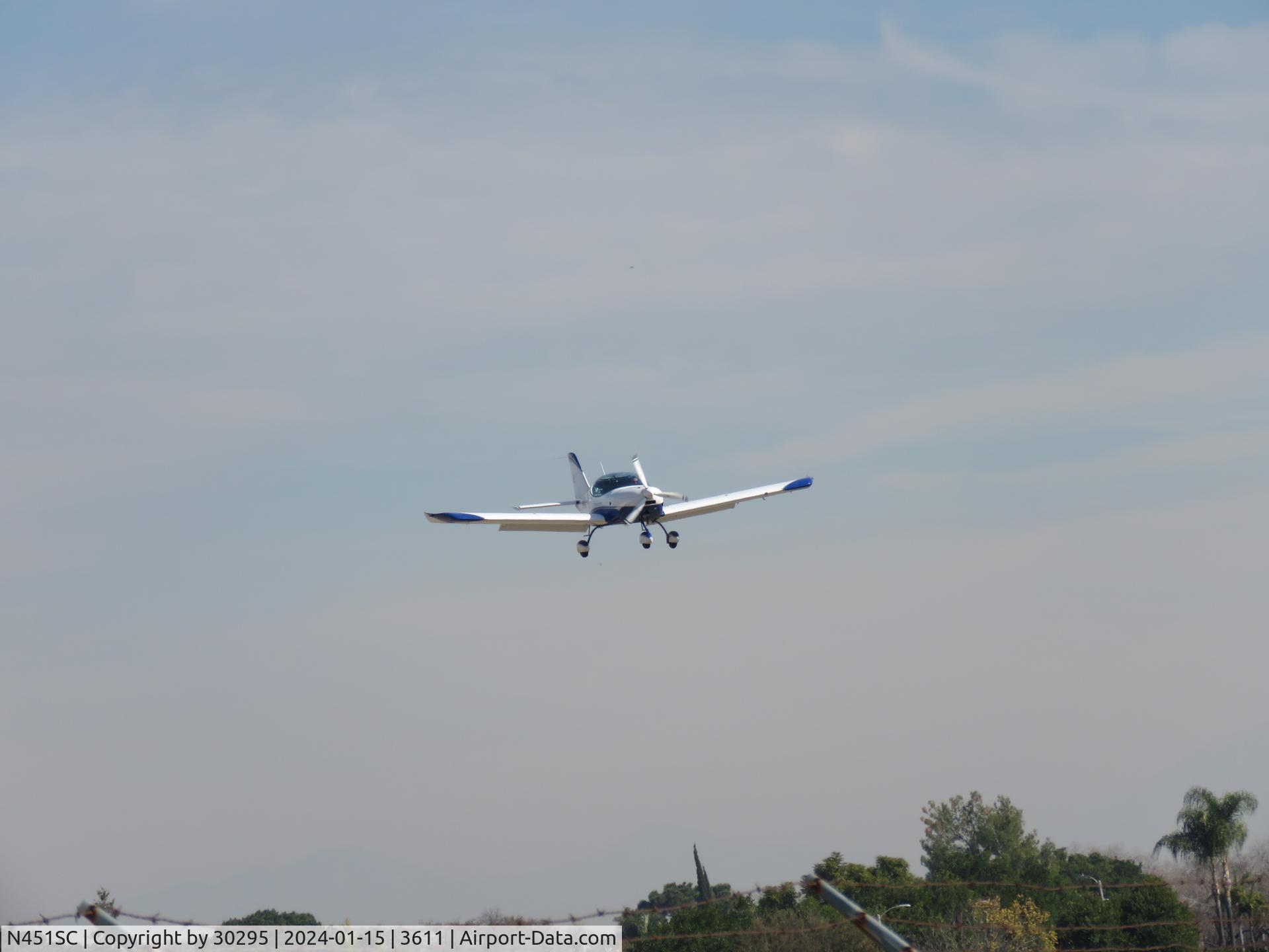 N451SC, 2016 Czech Sport Aircraft A S Sportscruiser C/N C0557, Landing