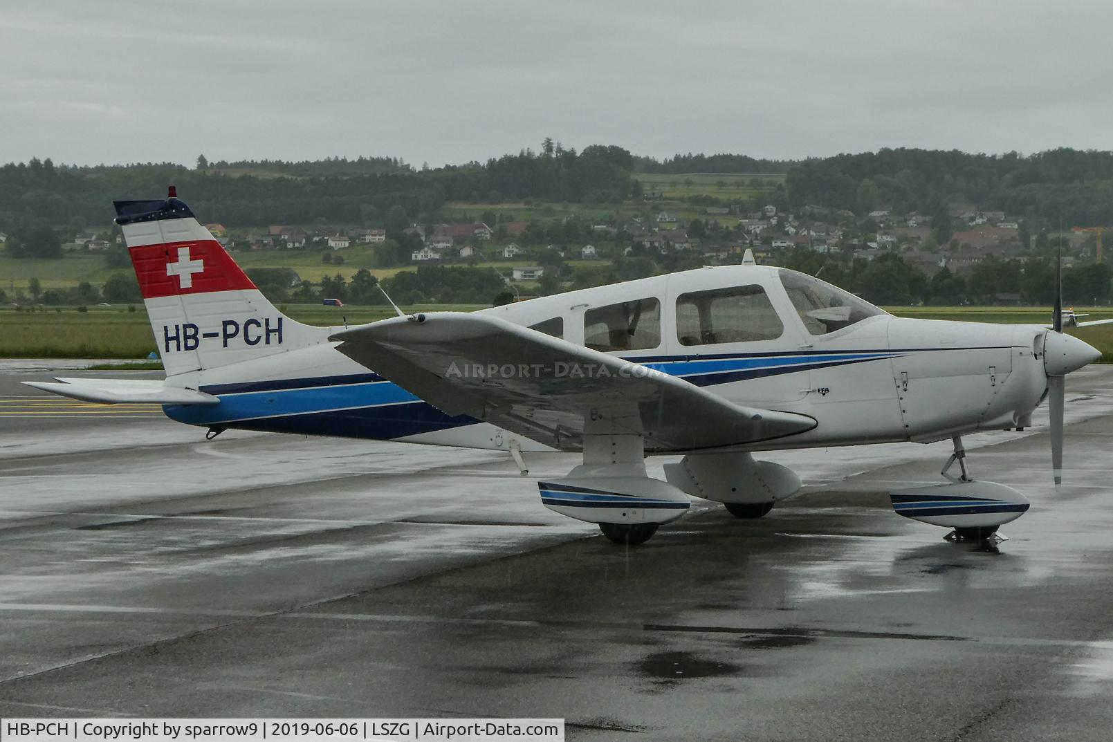 HB-PCH, 1978 Piper PA-28-161 C/N 28-7816611, Rainy day at Grenchen.