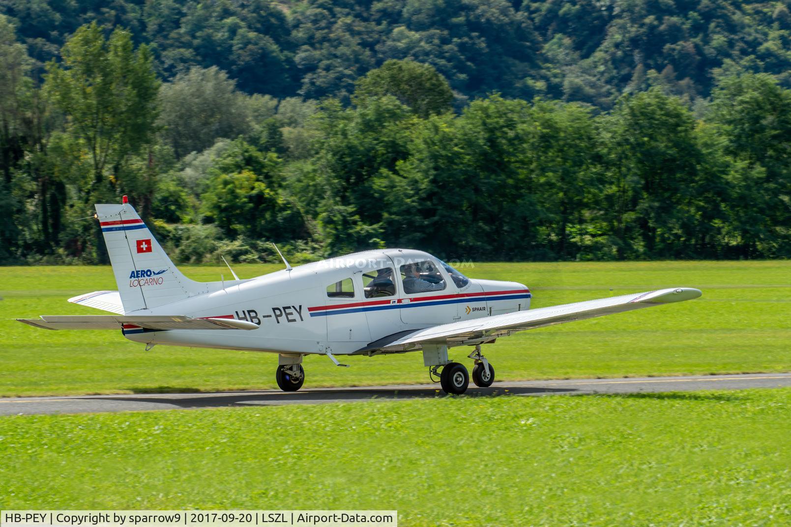 HB-PEY, 1980 Piper PA-28-161 Warrior II C/N 28-8016323, At Locarno-Magadino
