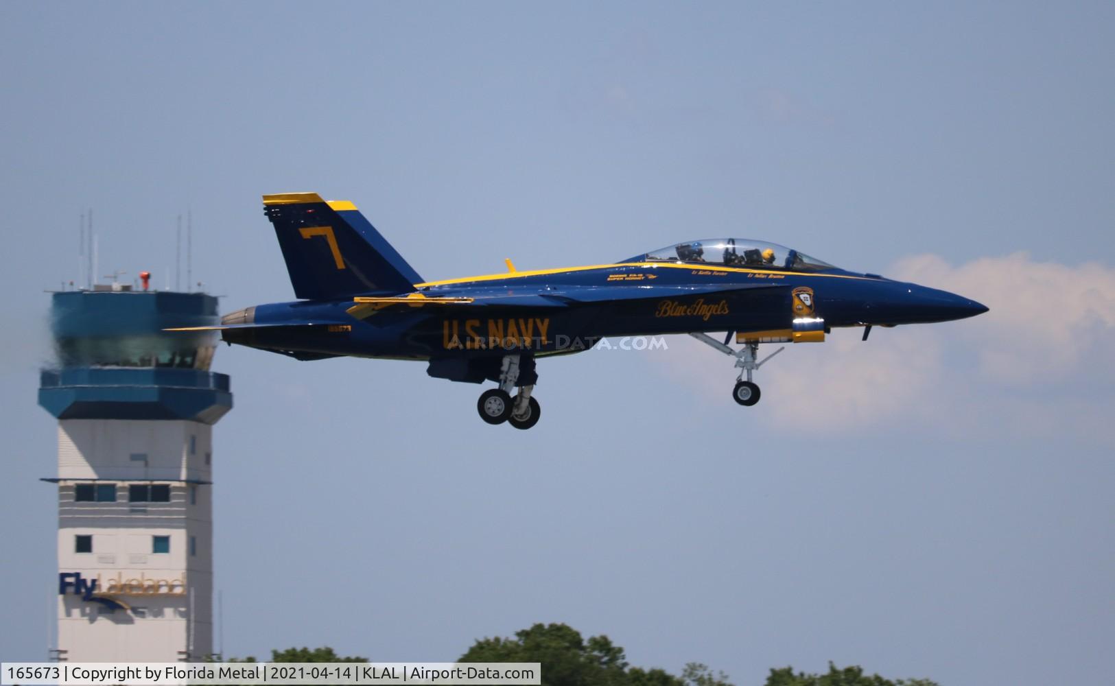 165673, Boeing F/A-18F Super Hornet C/N 1507/F012, Blue Angel #7 zx