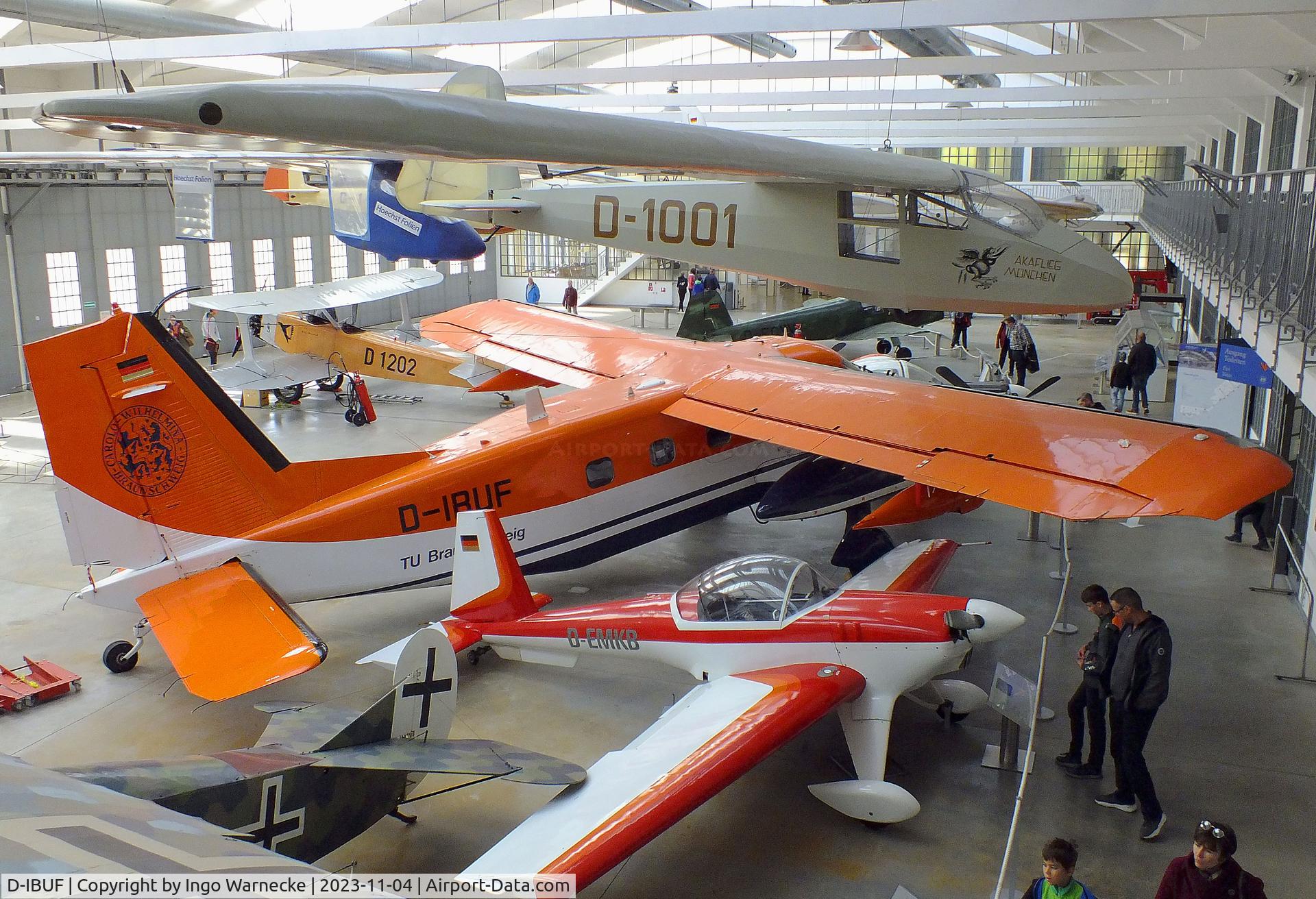 D-IBUF, 1978 Dornier Do-28D-2 Turbo Skyservant C/N 4302, Dornier Do 128-6 Turbo Skyservant (prototype, still in the colours of 'Polar 1' of the AWI but used by Brunswick Technical Unversity (Technische Universität Braunschweig) from 1986 to 2021) at the Flugwerft Schleißheim of Deutsches Museum, Oberschleißheim