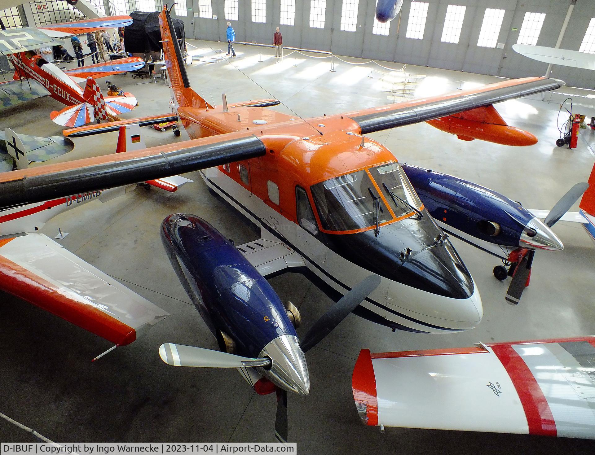 D-IBUF, 1978 Dornier Do-28D-2 Turbo Skyservant C/N 4302, Dornier Do 128-6 Turbo Skyservant (prototype, still in the colours of 'Polar 1' of the AWI but used by Brunswick Technical Unversity (Technische Universität Braunschweig) from 1986 to 2021) at the Flugwerft Schleißheim of Deutsches Museum, Oberschleißheim