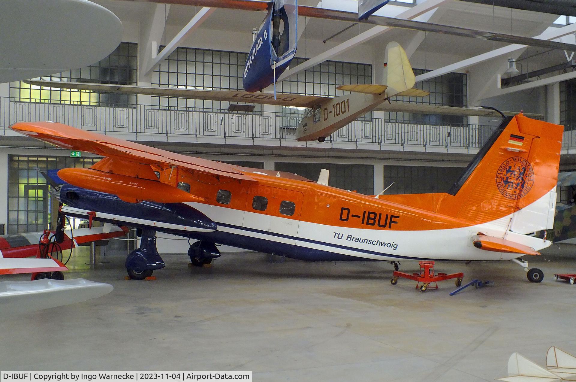 D-IBUF, 1978 Dornier Do-28D-2 Turbo Skyservant C/N 4302, Dornier Do 128-6 Turbo Skyservant (prototype, still in the colours of 'Polar 1' of the AWI but used by Brunswick Technical Unversity (Technische Universität Braunschweig) from 1986 to 2021) at the Flugwerft Schleißheim of Deutsches Museum, Oberschleißheim
