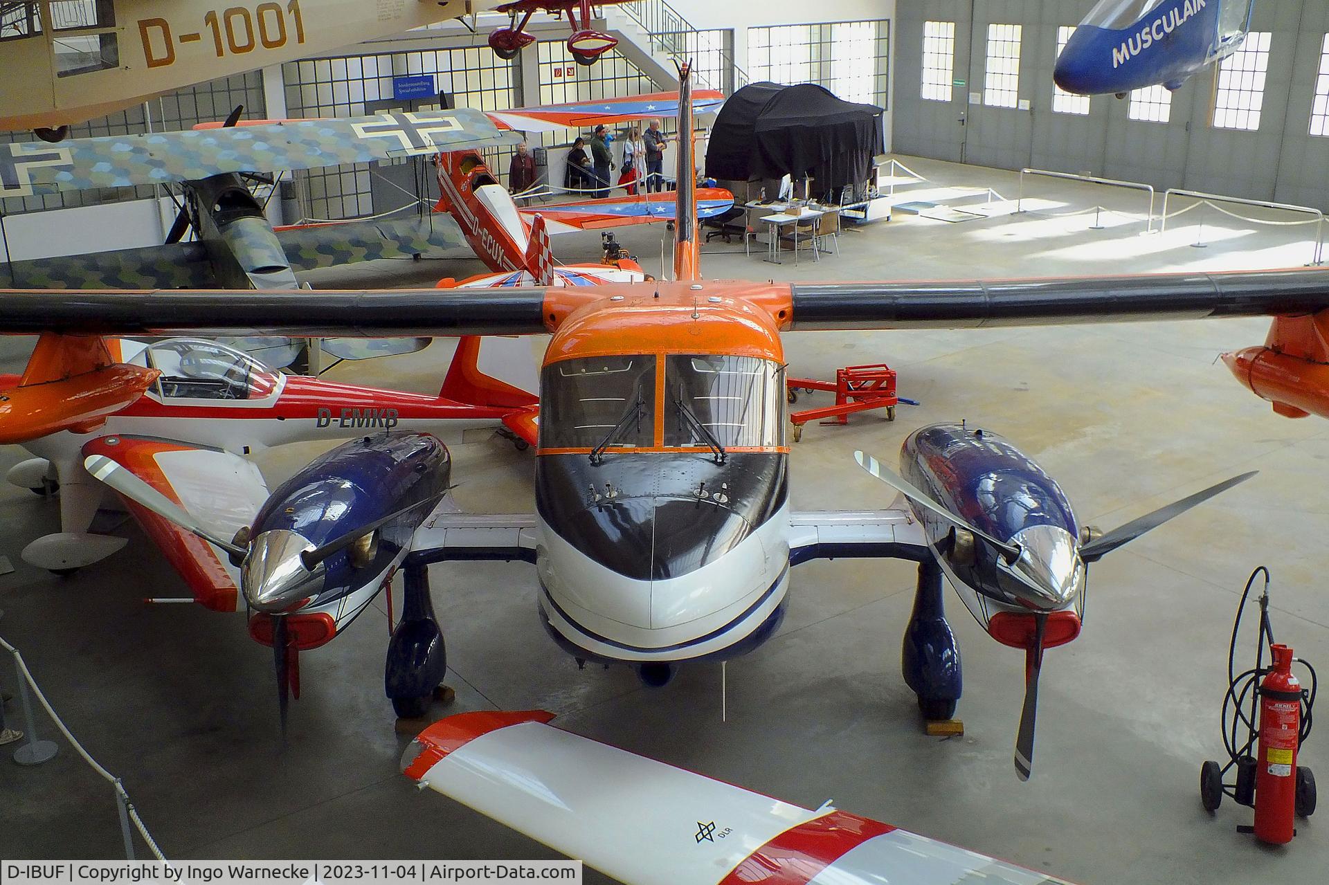 D-IBUF, 1978 Dornier Do-28D-2 Turbo Skyservant C/N 4302, Dornier Do 128-6 Turbo Skyservant (prototype, still in the colours of 'Polar 1' of the AWI but used by Brunswick Technical Unversity (Technische Universität Braunschweig) from 1986 to 2021) at the Flugwerft Schleißheim of Deutsches Museum, Oberschleißheim