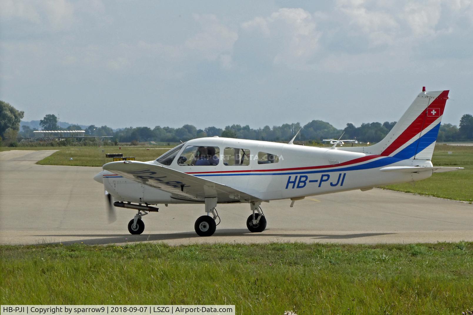 HB-PJI, 1988 Piper PA-28-161 Warrior II C/N 2816059, At Grenchen