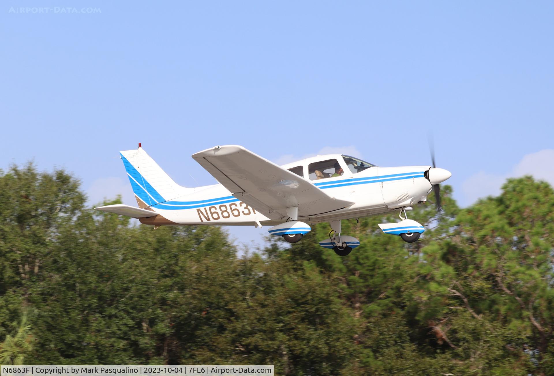 N6863F, 1976 Piper PA-28-181 C/N 28-7790169, Piper PA-28-181