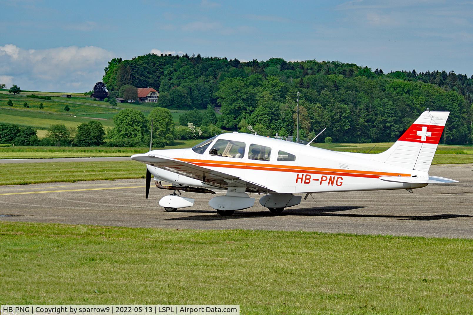 HB-PNG, 1993 Piper PA-28-161 Warrior II C/N 2816109, At Langenthal-Bleienbach