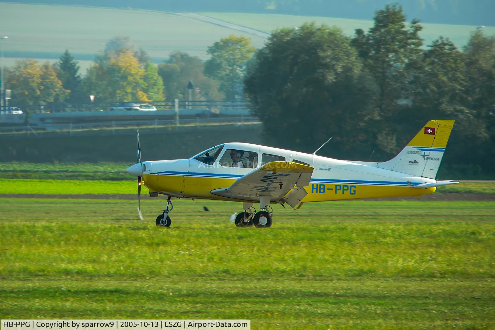 HB-PPG, 1996 Piper PA-28-161 Warrior III C/N 2842012, At Grenchen.