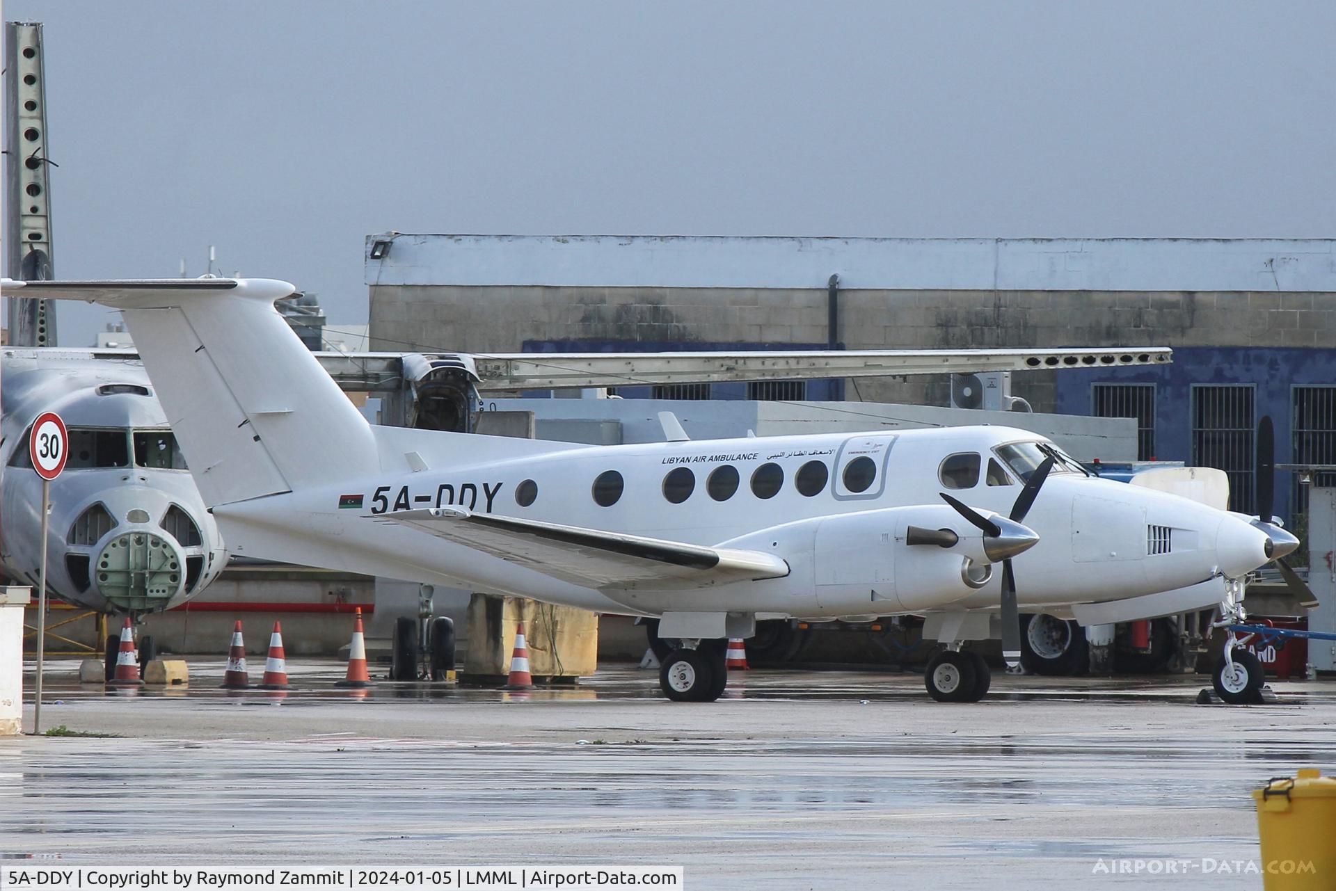 5A-DDY, 1980 Beech 200C Super King Air C/N BL-6, Beech 200C Super King Air 5A-DDY Libyan Air Ambulance