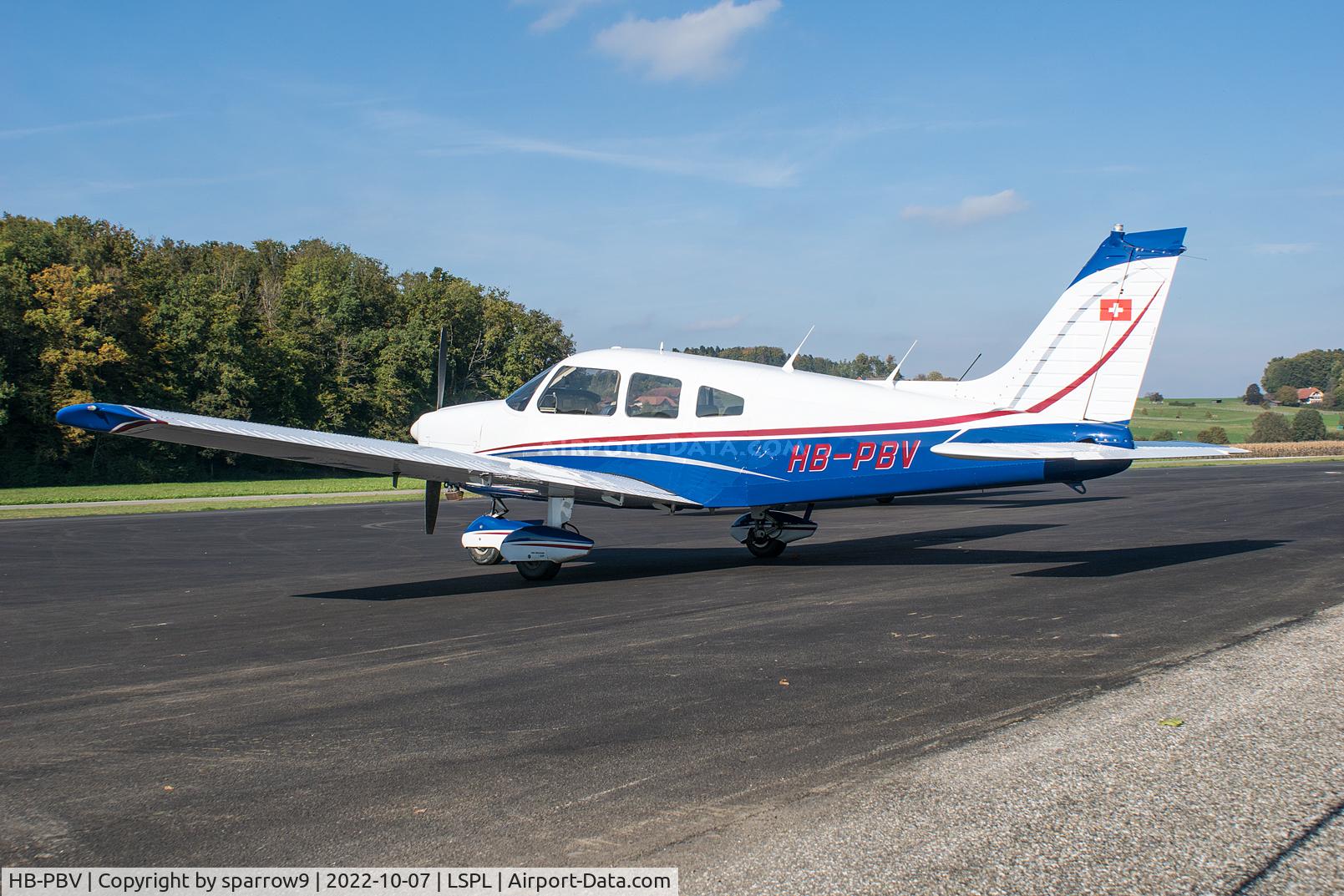 HB-PBV, 1977 Piper PA-28-181 Archer II C/N 28-779056, At Langenthal-Bleienbach HB-registered since 1977-08-16