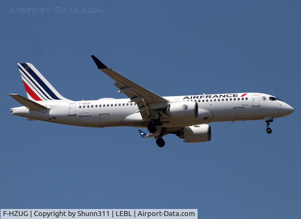 F-HZUG, 2022 Airbus A220-300 C/N 55155, Landing rwy 06L