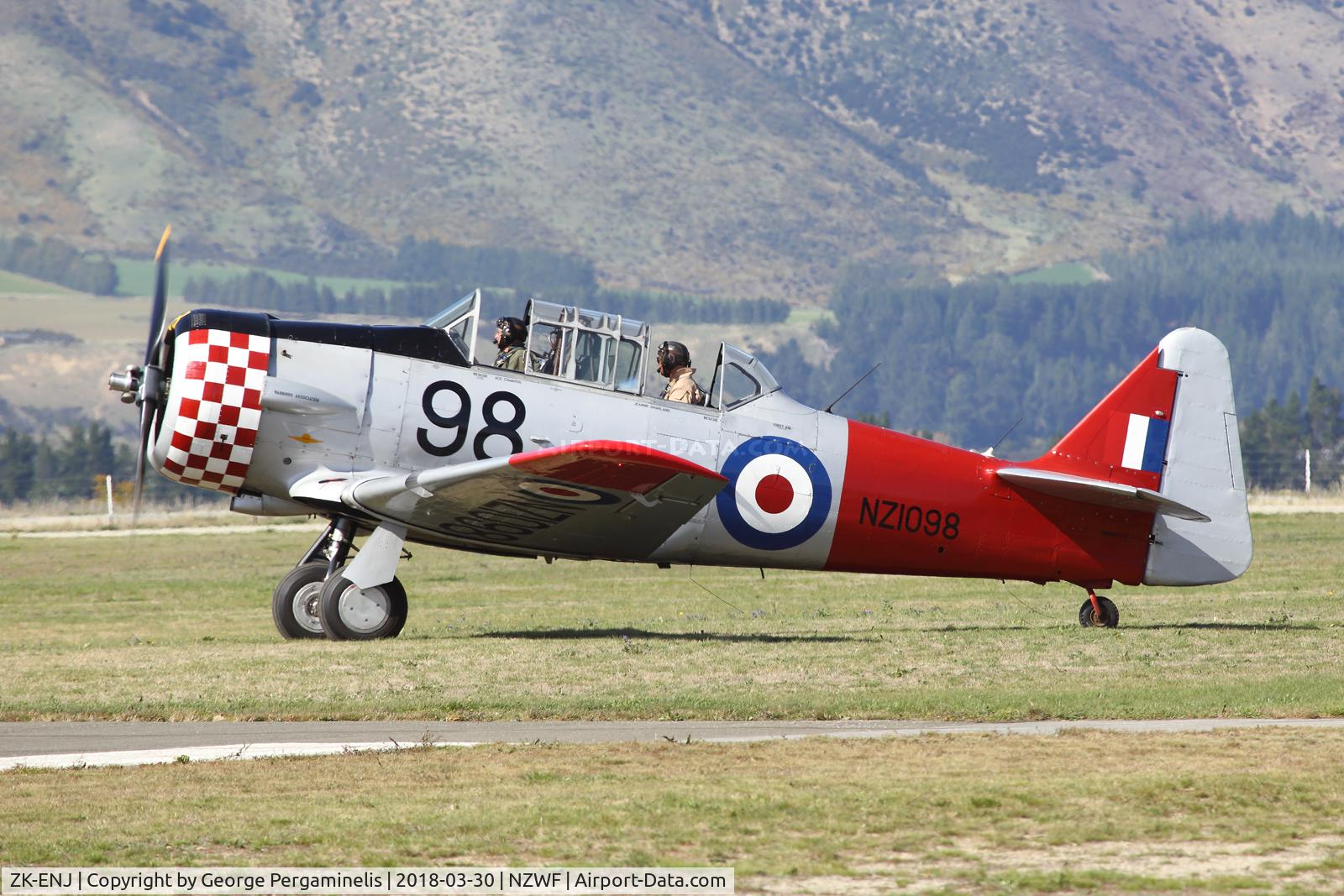 ZK-ENJ, North American AT-6D Harvard II C/N 88-17010, Warbirds Over Wanaka Airshow 2018.
