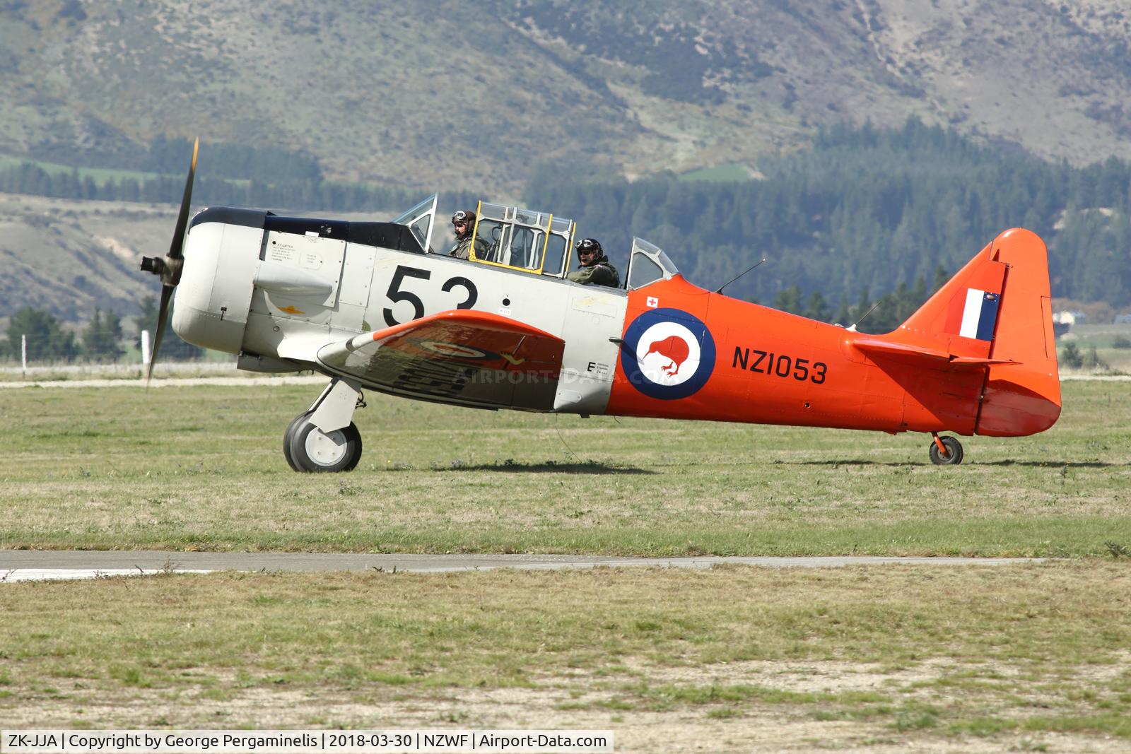 ZK-JJA, 1941 North American AT-6C Harvard IIA C/N 88-13910, Warbirds Over Wanaka Airshow 2018.