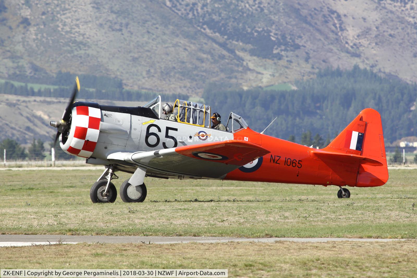 ZK-ENF, North American AT-6D Harvard III C/N 88-14889 (41-33917), Warbirds Over Wanaka Airshow 2018.