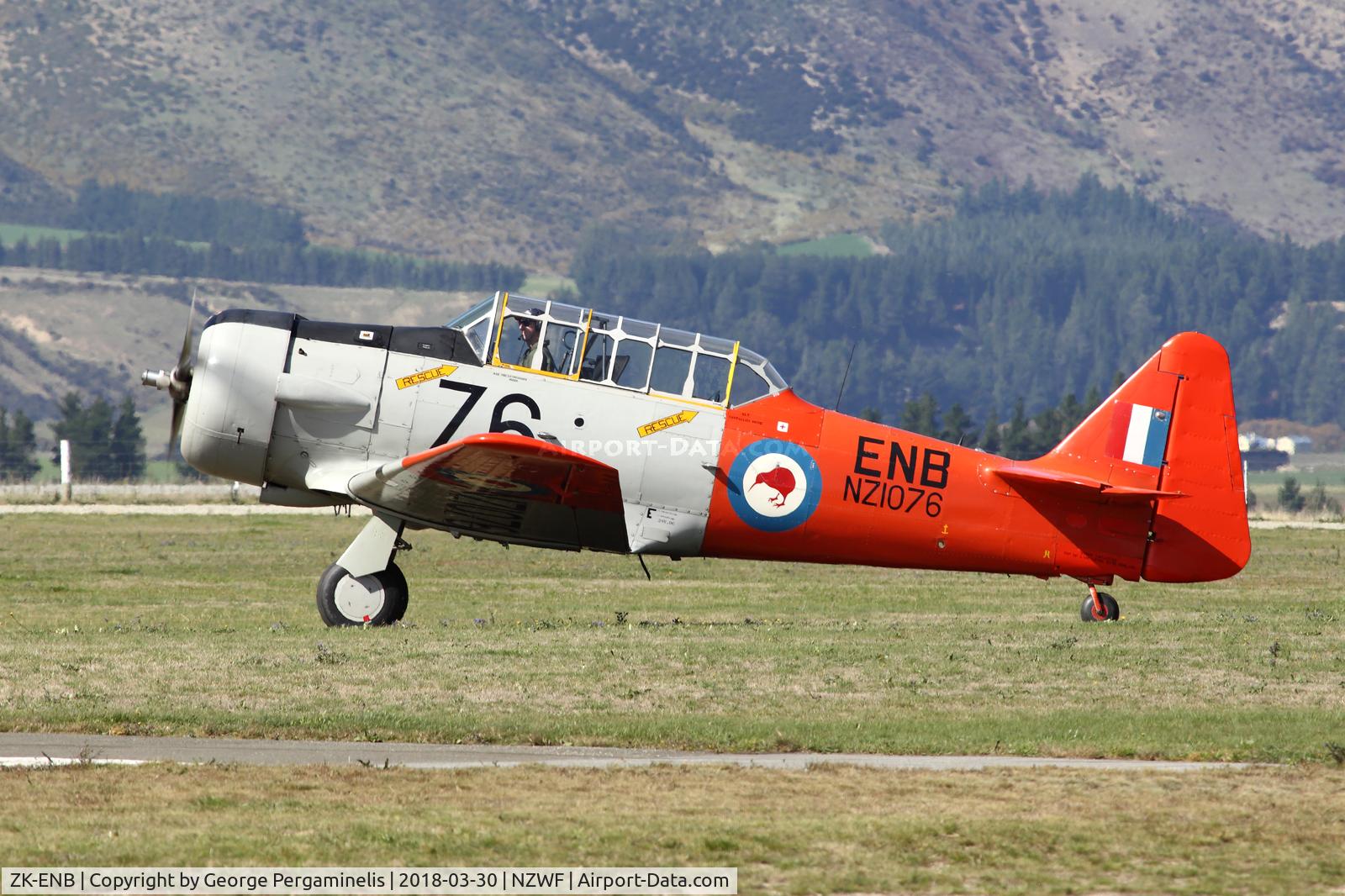 ZK-ENB, 1941 North American T-6D Texan C/N 88-15871, Warbirds Over Wanaka Airshow 2018.