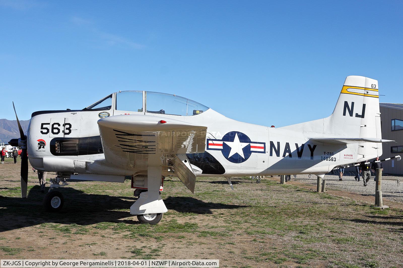 ZK-JGS, North American T-28C Trojan Trojan C/N 226-140, Warbirds Over Wanaka Airshow 2018.