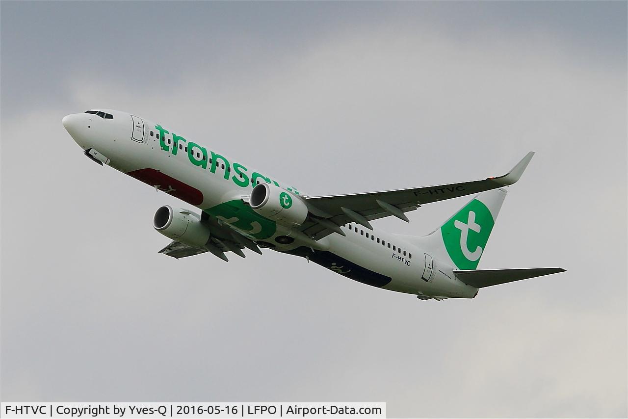 F-HTVC, 2016 Boeing 737-8K2 C/N 62150, Boeing 737-8K2, Climbing from rwy 24, Paris-Orly Airport (LFPO-ORY)