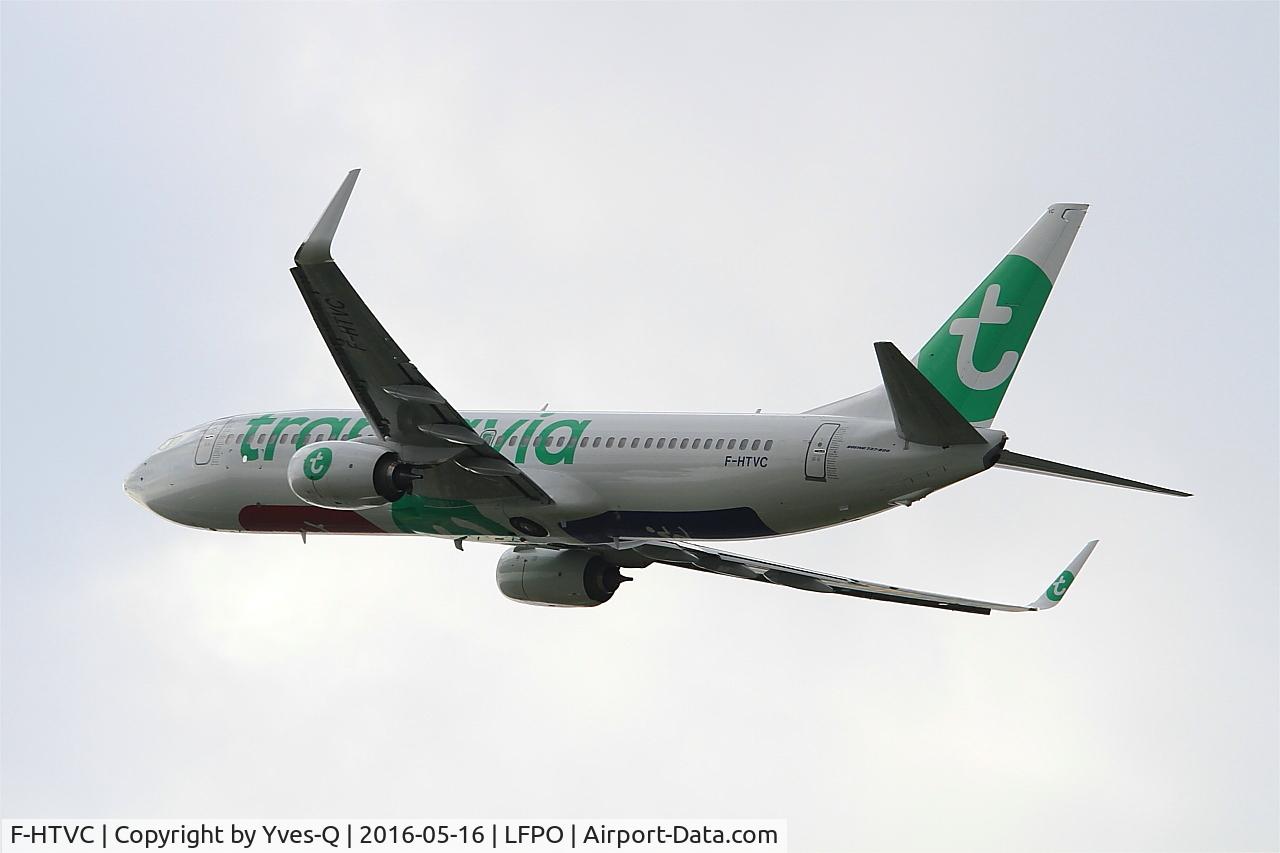 F-HTVC, 2016 Boeing 737-8K2 C/N 62150, Boeing 737-8K2, Climbing from rwy 24, Paris-Orly Airport (LFPO-ORY)