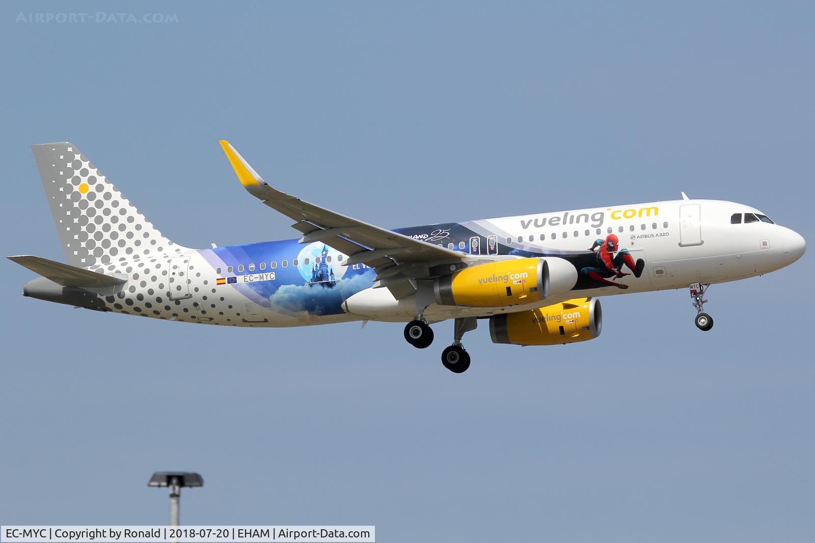 EC-MYC, 2018 Airbus A320-232 C/N 8238, at spl