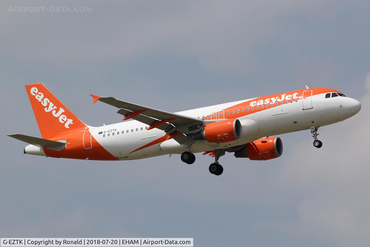 G-EZTK, 2009 Airbus A320-214 C/N 3991, at spl