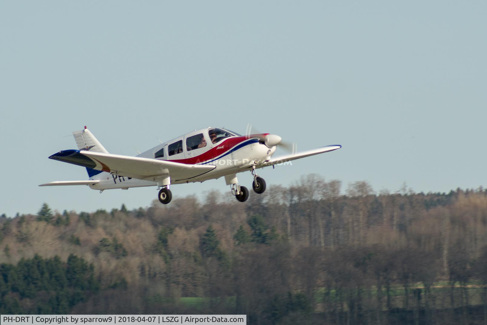 PH-DRT, 1984 Piper PA-28-181 Archer II C/N 28-8490055, Leaving Grenchen