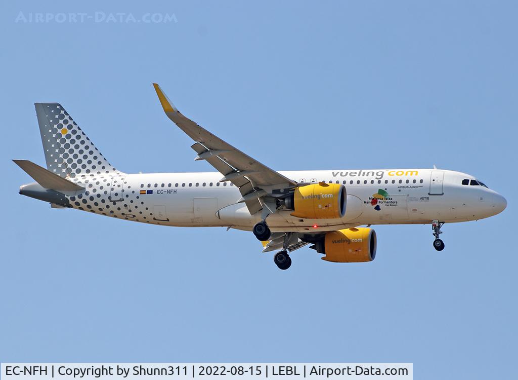 EC-NFH, 2019 Airbus A320-271N C/N 9078, Landing rwy 06 with additional Logo on fuselage