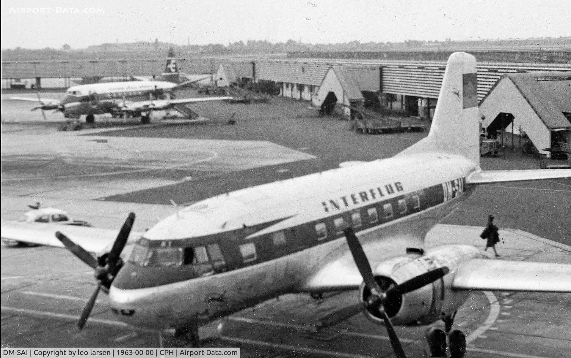 DM-SAI, 1958 V.E.B.Dresdner Flugzeug Werke Il-14P C/N 14 803 023, Copenhagen 1963