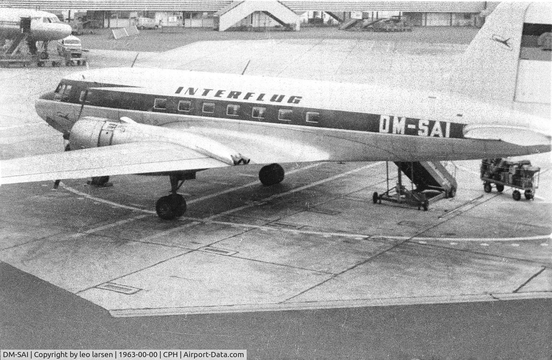 DM-SAI, 1958 V.E.B.Dresdner Flugzeug Werke Il-14P C/N 14 803 023, Copenhagen 1963