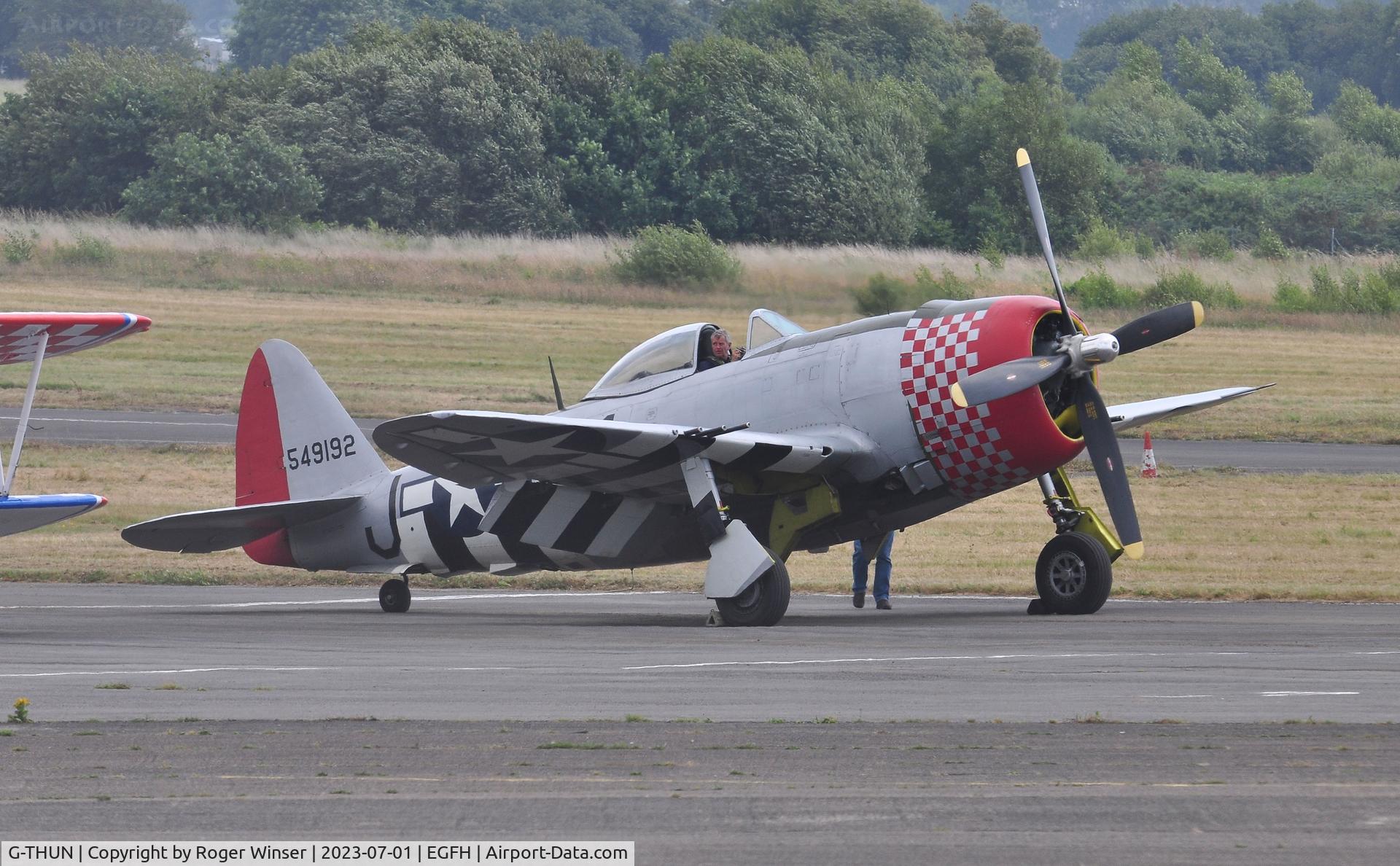 G-THUN, 1945 Republic P-47D Thunderbolt C/N 399-55731, Visiting Thunderbolt.