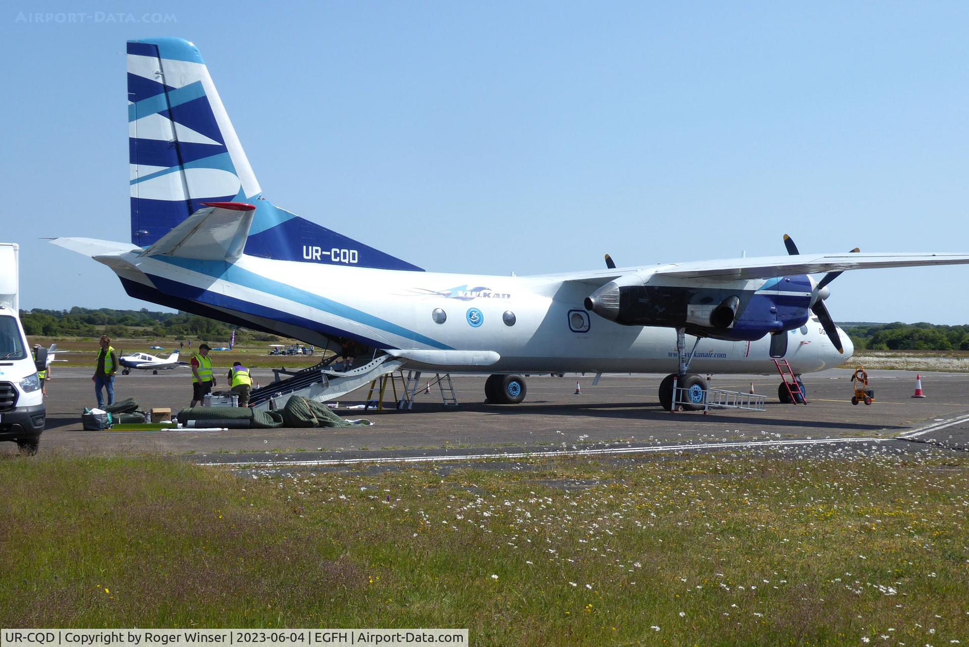 UR-CQD, 1980 Antonov An-26B C/N 10101, Visiting aircraft operated by Vulkan Air.