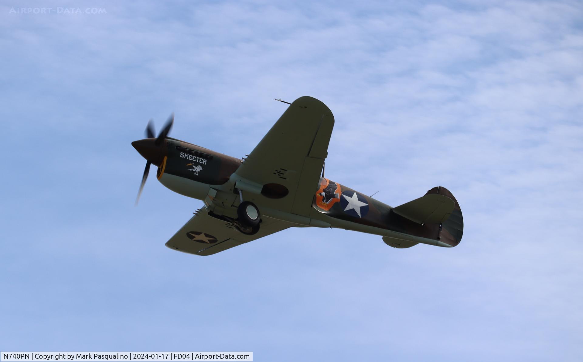 N740PN, 1943 Curtiss P-40N-1-CU C/N AC42-104827, Curtiss P-40N-1-CU