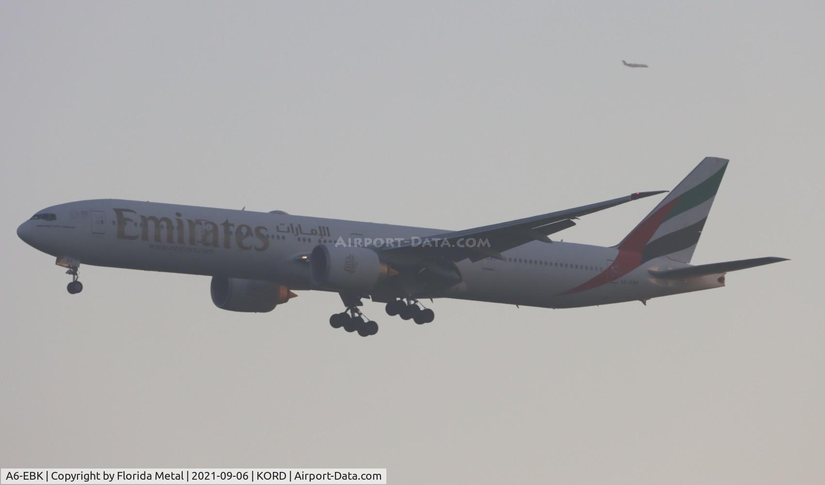 A6-EBK, 2006 Boeing 777-31H/ER C/N 34481, UAE 773 zx OMDB / DXB - ORD
